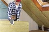 Rock wool for attic space