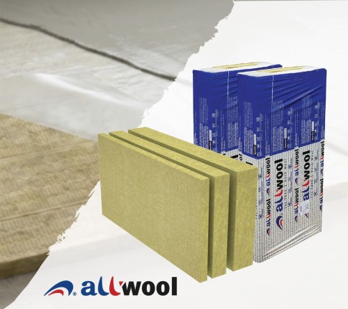 Rock wool for floor