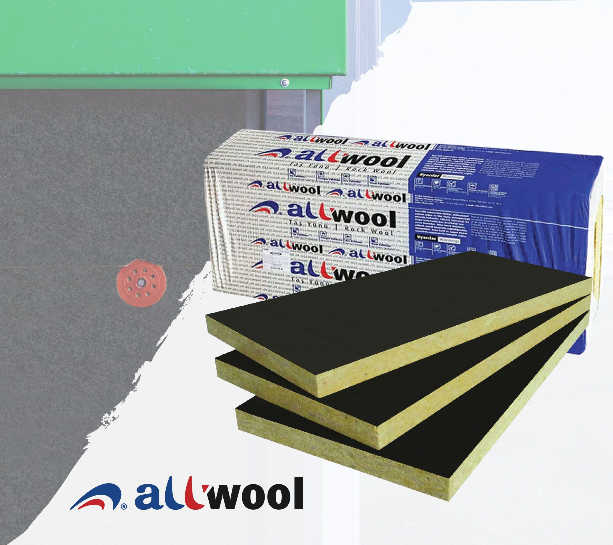 Rock wool for ventilated facades