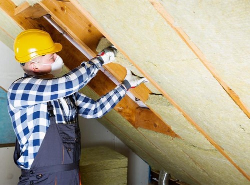Rock wool for attic space