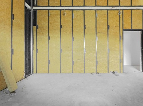 Rock wool for partition walls