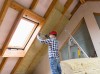 Rock wool for attic space